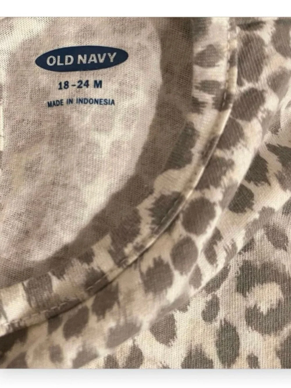 Old Navy Baby Girl Leopard Print One Piece - Grey